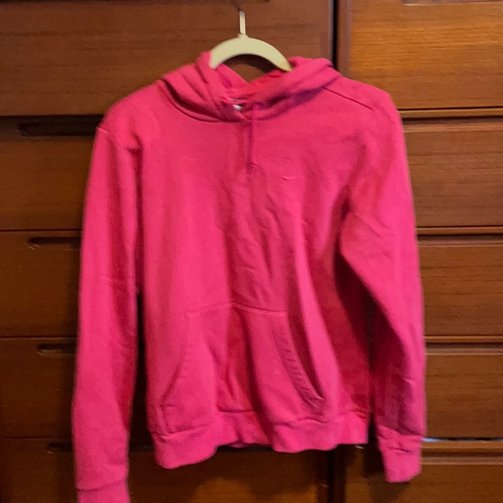 Pink medium Nike pullover hoodie